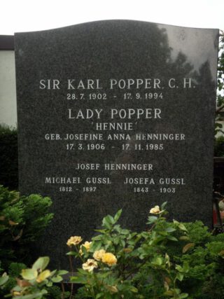 Graf van Karl Popper en zijn echtgenote