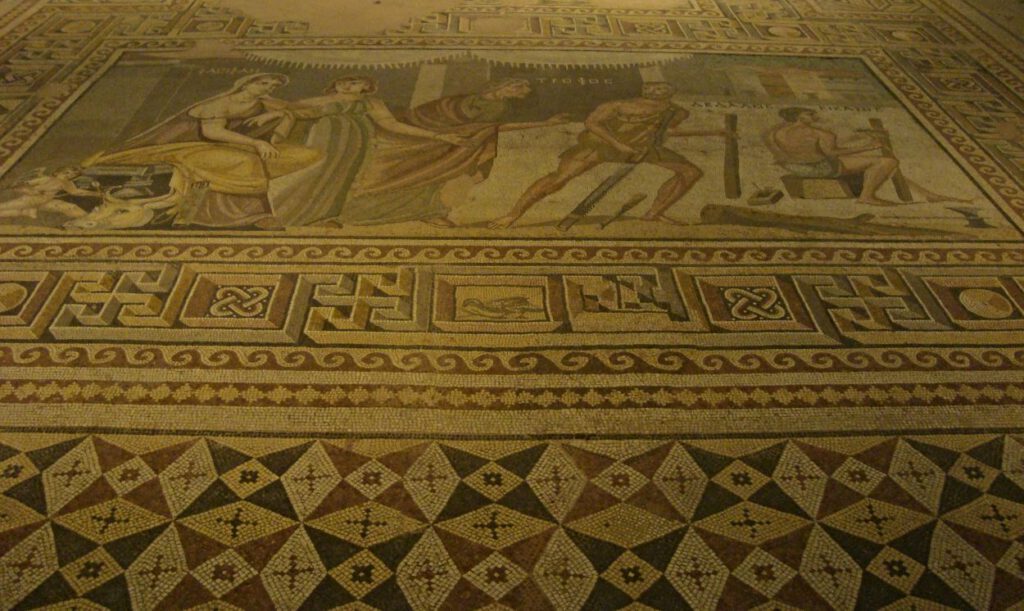 Pasiphaë en Daedalus mozaiek, Zeugma