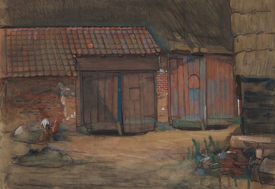 Piet Mondriaan, Barn doors of a Brabant farm building