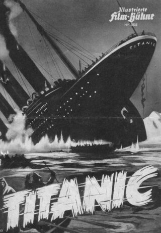 Voorblad van de Illustrierte Filmbühne uit 1942 met de filmposter van ‘Titanic’. 
