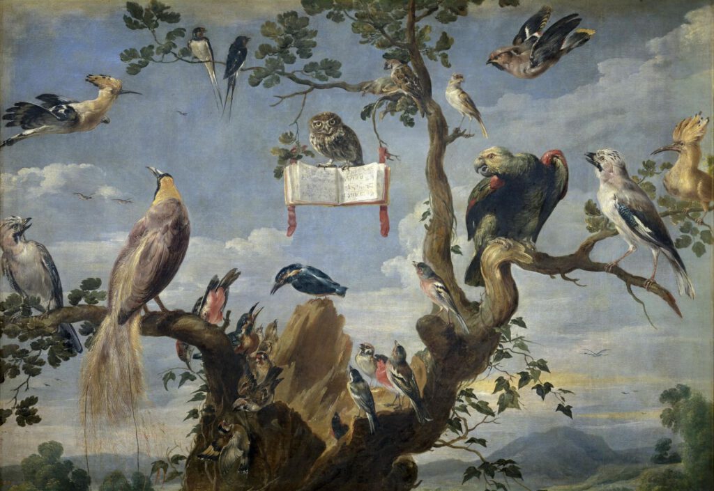 Vogelconcert - Frans Snyders, 1629 (Madrid, Prado)