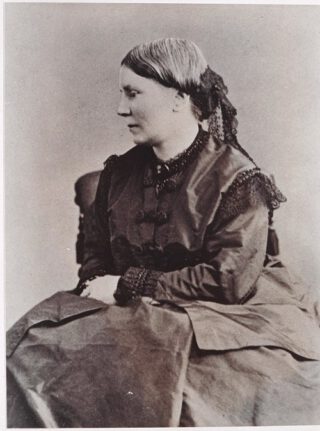 Portret van Elizabeth Blackwell ca. 1850-1860.