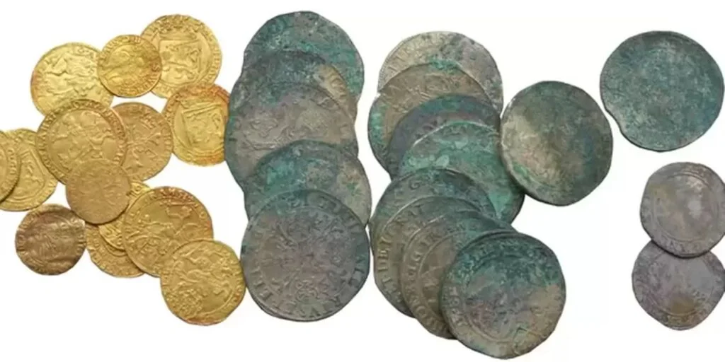 De gevonden munten