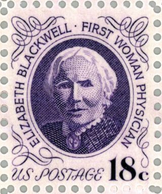 Postzegel uit 1974 met Elizabeth Blackwell. (Publiek domein/wiki)