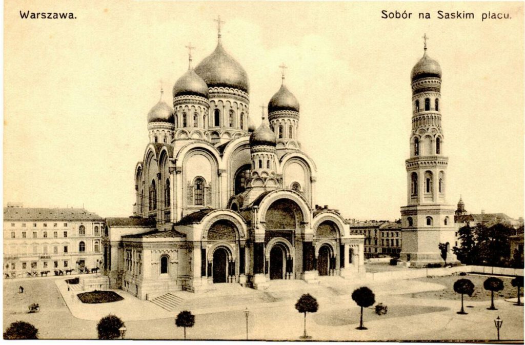 De Russisch-orthodoxe kathedraal Alexander Nevski-kathedraal in Warschau