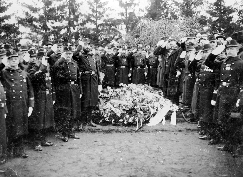 Begrafenis van generaal Karel van der Heijden,  1900