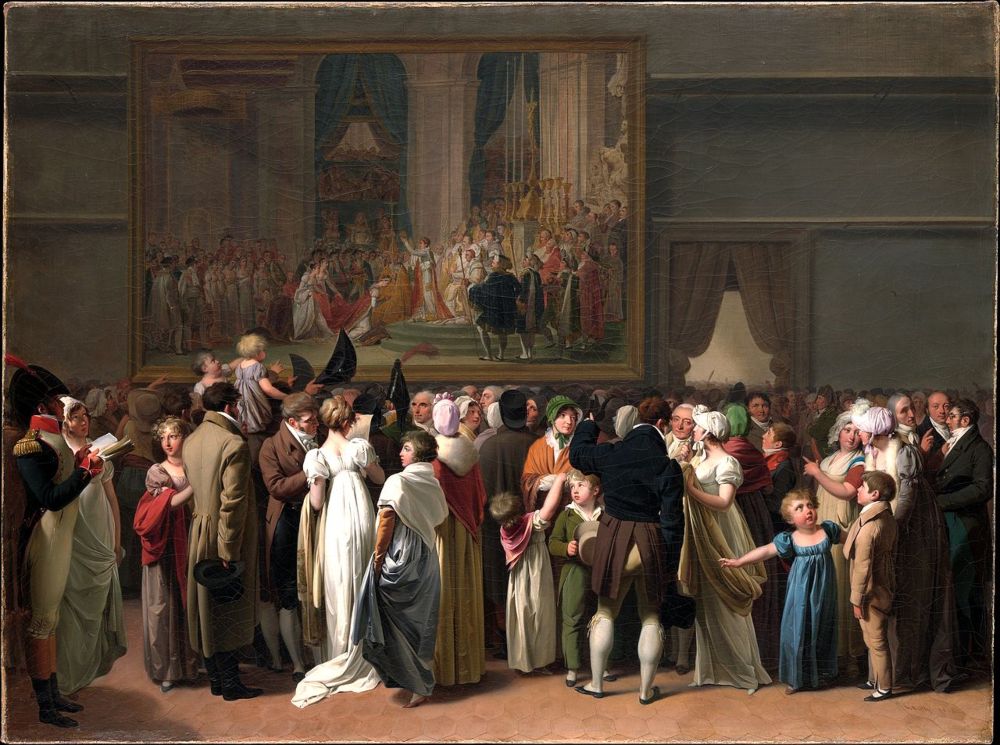 Le Public regardant le Couronnement de David au Louvre - Louis-Léopold Boilly, 1810
