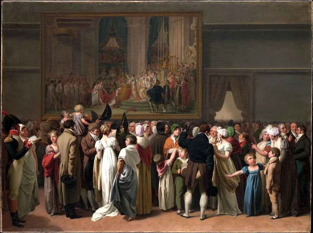 Le Public regardant le Couronnement de David au Louvre - Louis-Léopold Boilly, 1810