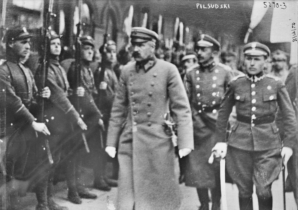 Piłsudski in Minsk tijdens de Pools-Russische Oorlog (1919-1921)