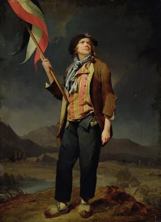 Le Chanteur Chenard en sans-culotte - Louis Léopold Boilly, 1792 