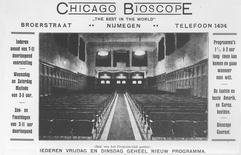 Affiche voor de Chicago Bioscop