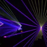 Laserstralen in een disco