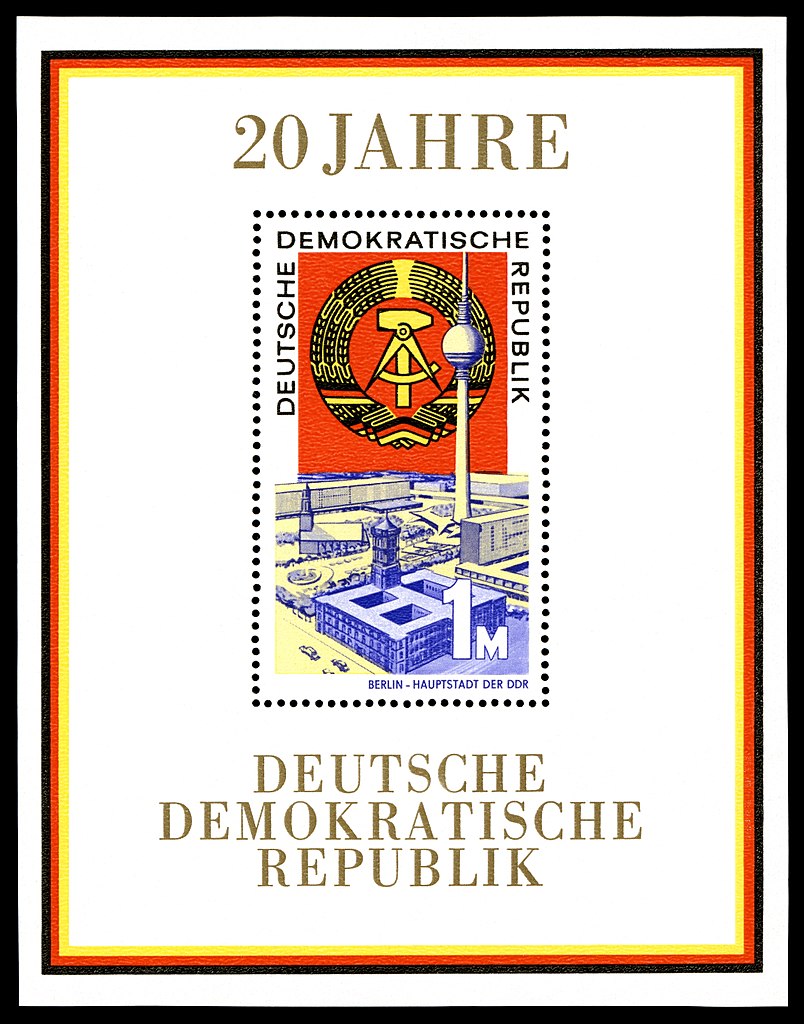 Postzegel - 20 jaar DDR
