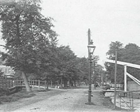 De 's-Gravenweg bij Kralingen rond 1900