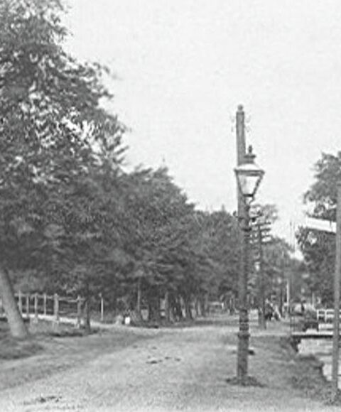 De 's-Gravenweg bij Kralingen rond 1900