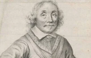 Detail van de door Jan Lievens gemaakte tekening van Maarten Tromp