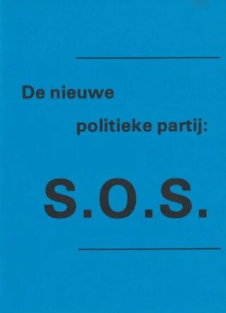 Voorblad van het verkiezingsprogramma van 'Samen Overleven of Sterven'