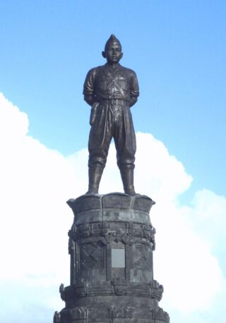 Standbeeld van I Gusti Ngurah Rai op Bali 