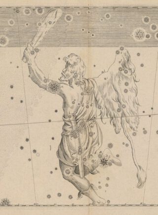 Sterrenbeeld Orion verbeeld door Johann-Bayer, 1603