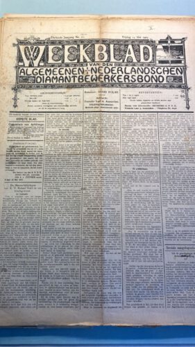 Foto van een editie van het 'Weekblad uit 1907