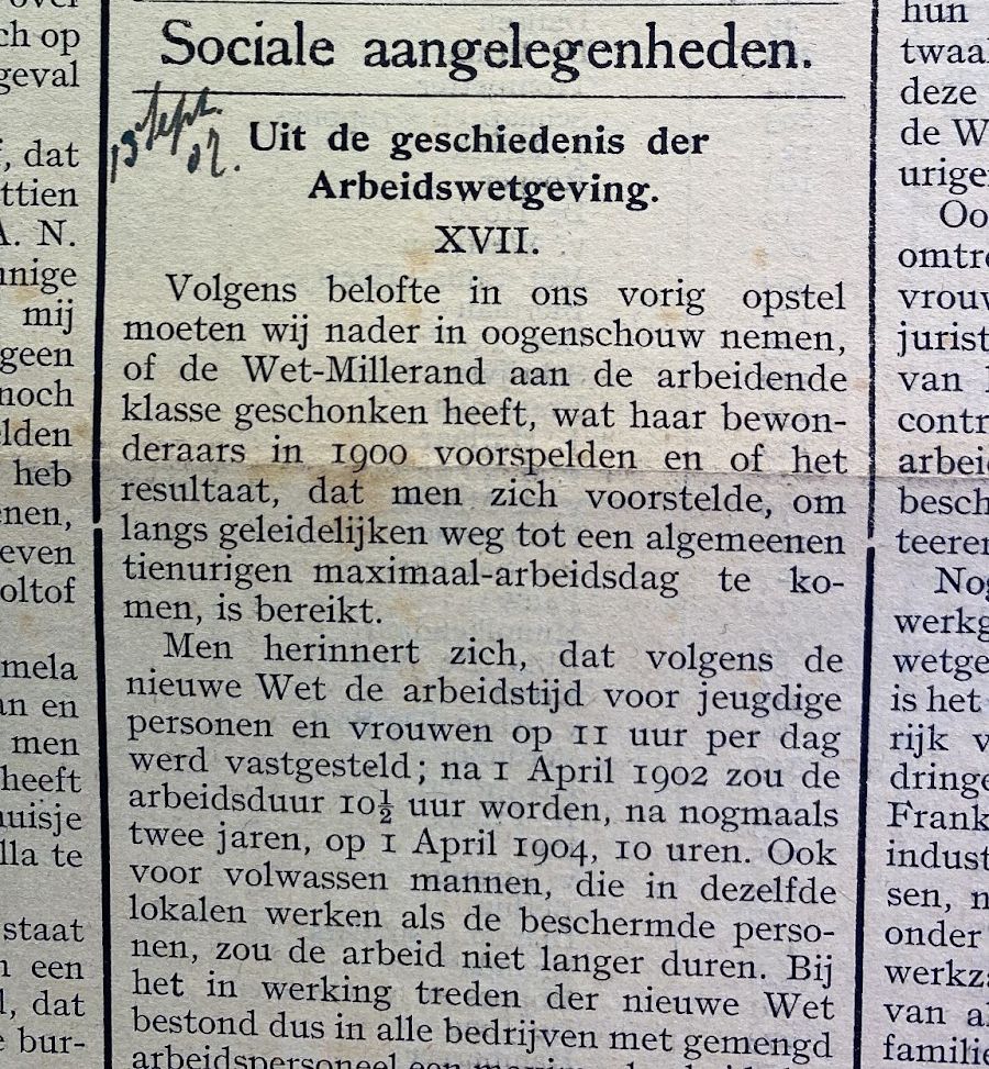 Stukje van Henriëtte van der Mey in het weekblad, 1907