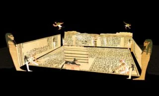 Animatie papyrus Qenna: het graf