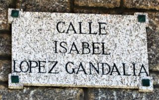Straat in A Coruña, vernoemd naar Isabel Zendal