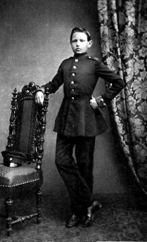 Paul von Hindenburg als cadet, 1860