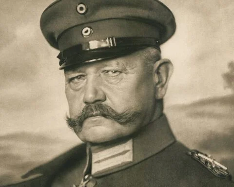 Paul von Hindenburg in 1914 - Foto van Nicola Perscheid