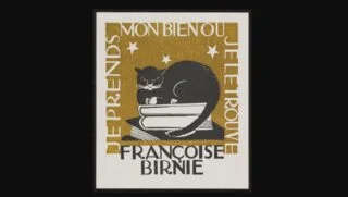 Jeanne Bieruma Oosting, Exlibris voor Françoise Birnie, 1950