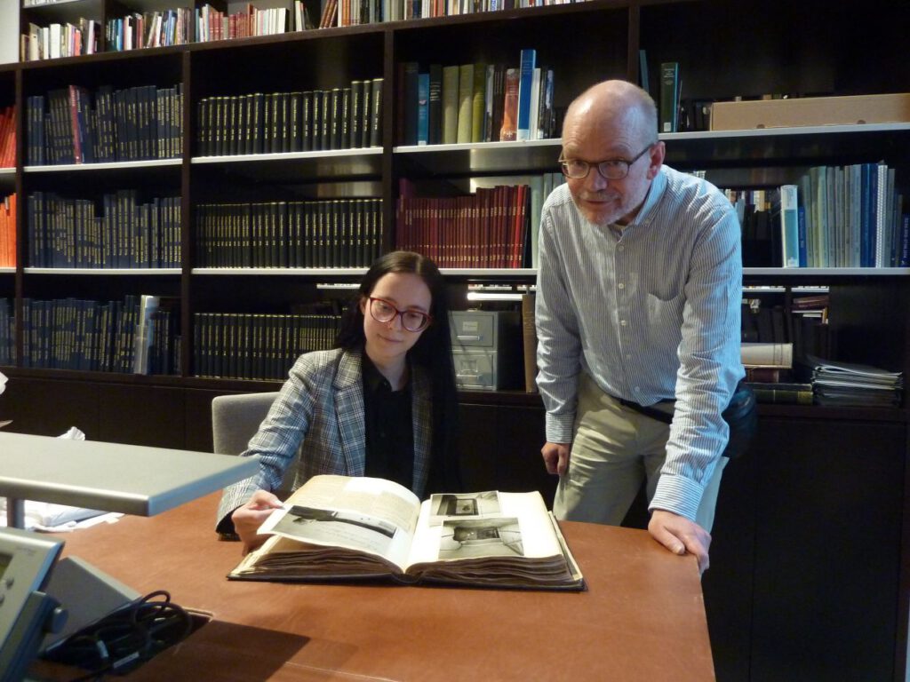 Edwin Buijsen en Marie Mundigler, onderzoekers Mauritshuis in Oorlogstijd