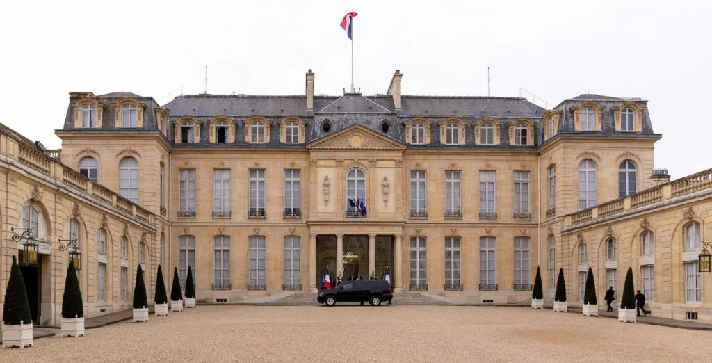 Noordelijke façade van het Élysée