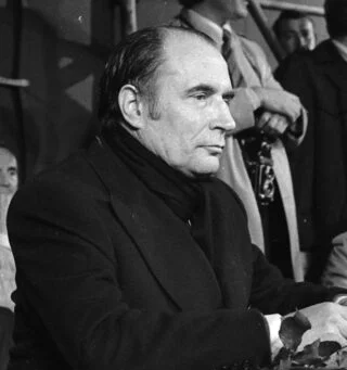 François Mitterrand in het voorjaar van 1974 