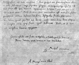Handschrift van Servet