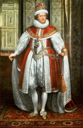 Jacobus I van Engeland in koninklijk gewaad