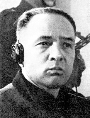Rudolf Höss na de oorlog, tijdens zijn proces in Polen