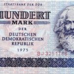 Voorzijde van een biljet van 100 DDR-Mark uit 1975