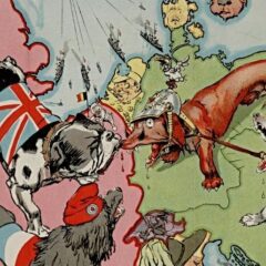 Satirische kaarten van Europa tijdens de Eerste Wereldoorlog