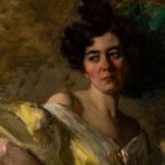 Portret van Lizzy Ansingh - Thérèse Schwartze, detail