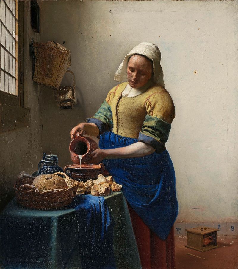 Het melkmeisje, Johannes Vermeer, ca. 1660