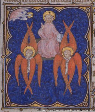 Serafijnen in het Franse getijdenboek 'Les Petites heures du duc de Berry', 14e eeuw