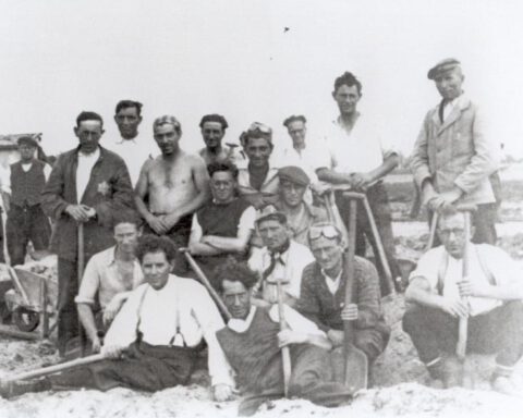 Foto gemaakt in een van de joodse werkkampen