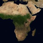 Afrika op een NASA-foto