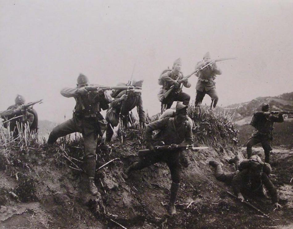 Griekse troepen tijdens het zomeroffensief van 1920