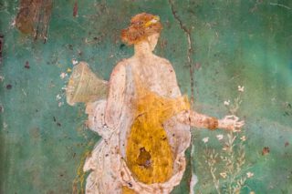Flora op een Romeins fresco uit de eerste eeuw na Christus