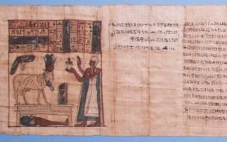 Fragment van de papyrus Denon