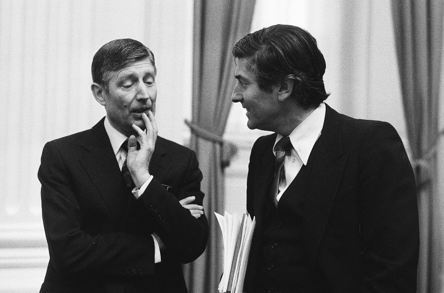 Ruud Lubbers in gesprek met Dries van Agt, 1979 
