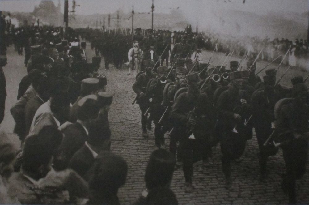 Turkse troepen trekken Istanboel binnen,  oktober 1923