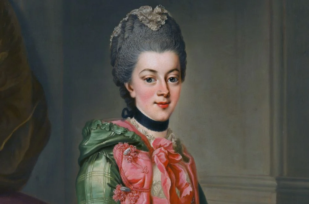 Wilhelmina van Pruisen door Johann Georg Ziesenis in 1779