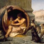 Diogenes in zijn ton, door Jean-Léon Gérôme